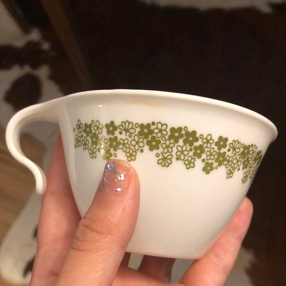 Vintage Corelle Crazy Daisy Hook Mugs Set of 10